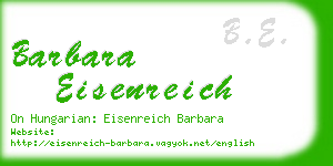barbara eisenreich business card